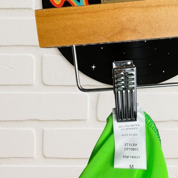 Iheartraves Mesh Neon Green Rave Shorts - Picture 4 of 4